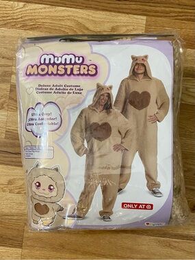 Adult Mumu Monster Deluxe Hooded Costume Jumpsuit NWT